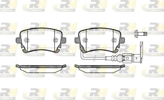 Roadhouse 2897.11 - Тормозные колодки, дисковые, комплект www.autospares.lv