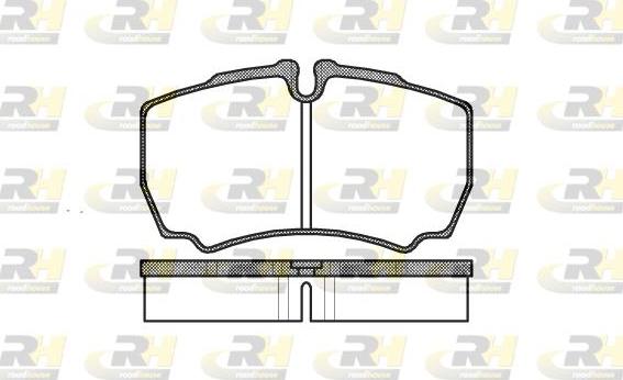 Roadhouse 2849.00 - Brake Pad Set, disc brake www.autospares.lv