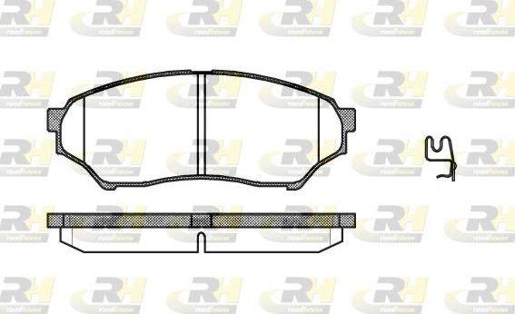 Advics D1N021T - Тормозные колодки, дисковые, комплект www.autospares.lv