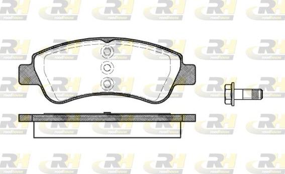 Roadhouse 2840.20 - Тормозные колодки, дисковые, комплект www.autospares.lv