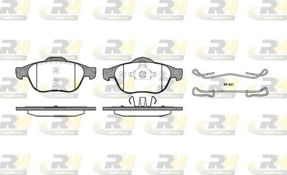 Roadhouse 2843.00 - Тормозные колодки, дисковые, комплект www.autospares.lv