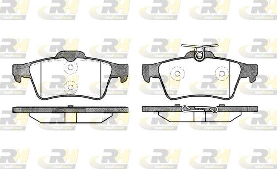 Roadhouse 2842.20 - Тормозные колодки, дисковые, комплект www.autospares.lv