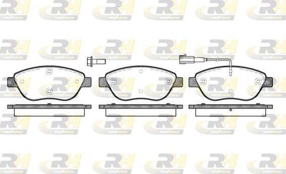 Roadhouse 2859.01 - Bremžu uzliku kompl., Disku bremzes autospares.lv