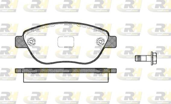 Roadhouse 2859.10 - Brake Pad Set, disc brake www.autospares.lv