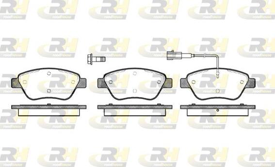 Roadhouse 2858.01 - Brake Pad Set, disc brake www.autospares.lv