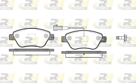 Roadhouse 2858.11 - Brake Pad Set, disc brake www.autospares.lv