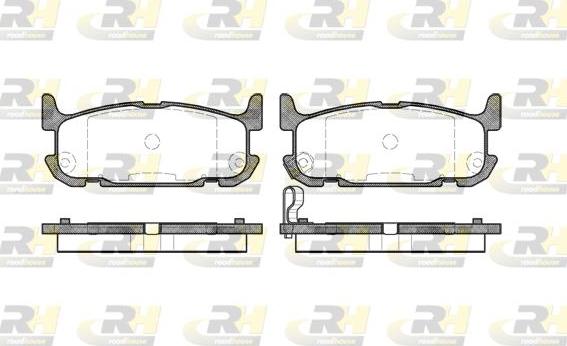 Roadhouse 2853.12 - Bremžu uzliku kompl., Disku bremzes www.autospares.lv