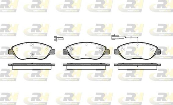 Roadhouse 2860.01 - Bremžu uzliku kompl., Disku bremzes autospares.lv