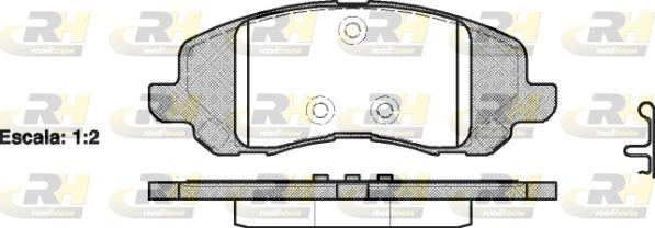 Roadhouse 2804.20 - Bremžu uzliku kompl., Disku bremzes www.autospares.lv