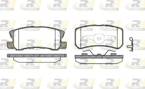 Roadhouse 2803.02 - Brake Pad Set, disc brake www.autospares.lv