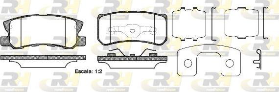 Roadhouse 2803.22 - Brake Pad Set, disc brake www.autospares.lv