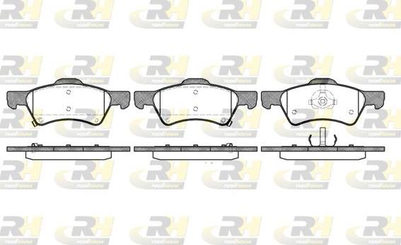 Roadhouse 2810.02 - Brake Pad Set, disc brake www.autospares.lv