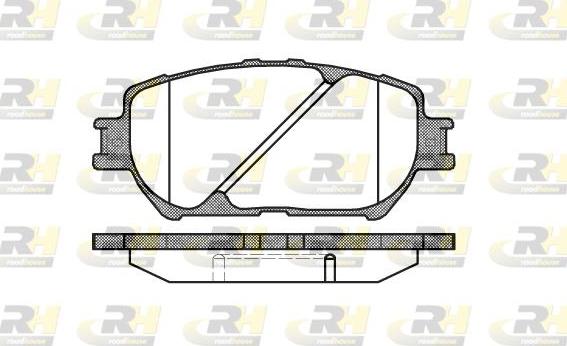 Roadhouse 2884.00 - Brake Pad Set, disc brake www.autospares.lv