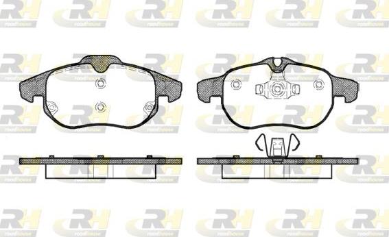 Roadhouse 2888.00 - Brake Pad Set, disc brake www.autospares.lv