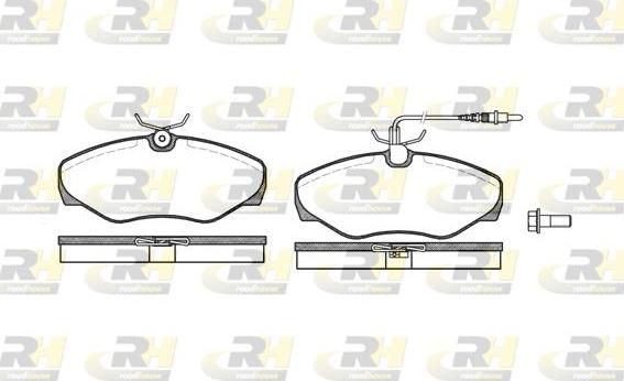 Roadhouse 2834.01 - Brake Pad Set, disc brake www.autospares.lv