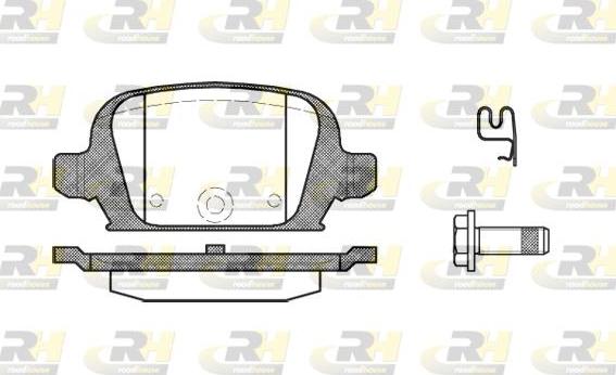 Roadhouse 2835.02 - Bremžu uzliku kompl., Disku bremzes www.autospares.lv