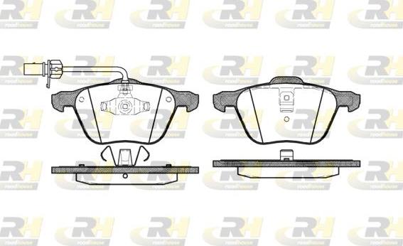 Roadhouse 2836.02 - Brake Pad Set, disc brake www.autospares.lv