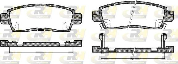 Roadhouse 2838.02 - Bremžu uzliku kompl., Disku bremzes www.autospares.lv