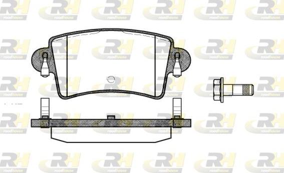 Roadhouse 2833.00 - Тормозные колодки, дисковые, комплект www.autospares.lv