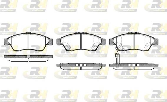 Roadhouse 2875.01 - Тормозные колодки, дисковые, комплект www.autospares.lv