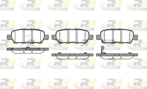 Roadhouse 2876.01 - Bremžu uzliku kompl., Disku bremzes www.autospares.lv