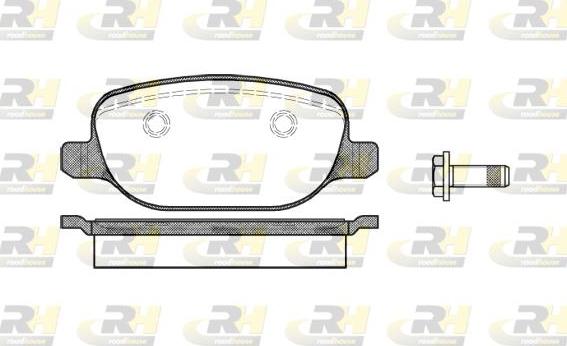 Roadhouse 2878.00 - Тормозные колодки, дисковые, комплект www.autospares.lv