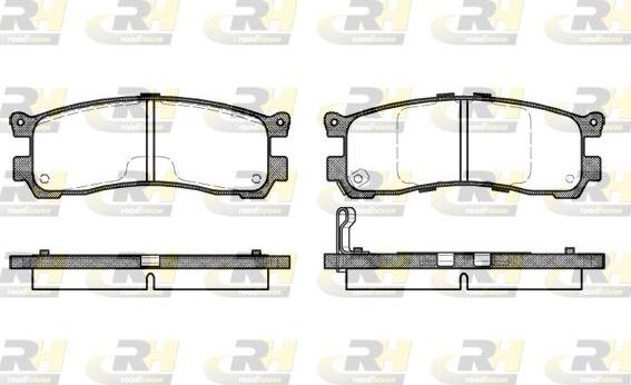 Roadhouse 2399.21 - Bremžu uzliku kompl., Disku bremzes www.autospares.lv