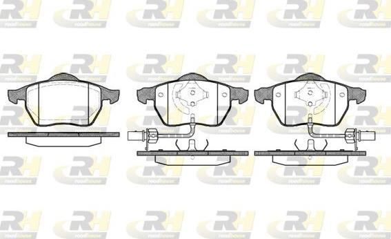 Roadhouse 2390.52 - Brake Pad Set, disc brake www.autospares.lv