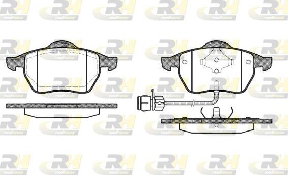 Roadhouse 2390.02 - Bremžu uzliku kompl., Disku bremzes www.autospares.lv