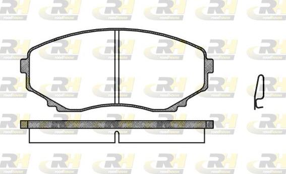 Roadhouse 2397.00 - Brake Pad Set, disc brake www.autospares.lv