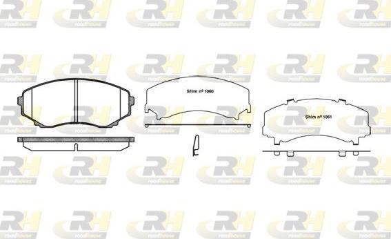 Roadhouse 2397.22 - Тормозные колодки, дисковые, комплект www.autospares.lv