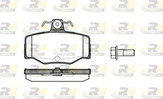 Roadhouse 2343.00 - Тормозные колодки, дисковые, комплект www.autospares.lv