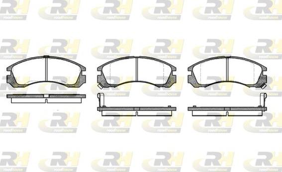 Roadhouse 2354.02 - Тормозные колодки, дисковые, комплект www.autospares.lv