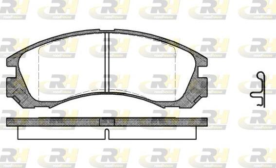 Roadhouse 2354.22 - Тормозные колодки, дисковые, комплект www.autospares.lv