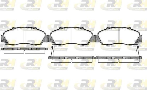 Roadhouse 2351.02 - Тормозные колодки, дисковые, комплект www.autospares.lv