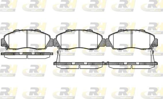 Roadhouse 2351.32 - Тормозные колодки, дисковые, комплект www.autospares.lv