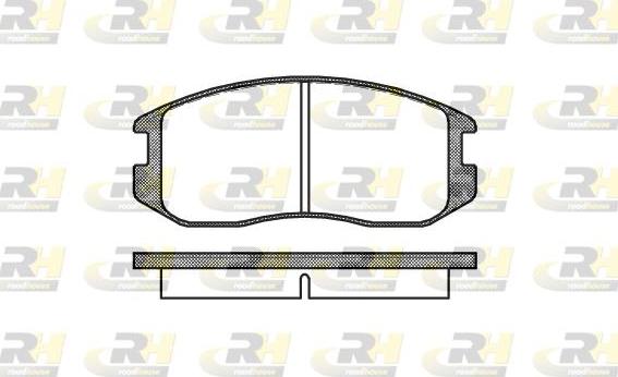 Roadhouse 2357.00 - Brake Pad Set, disc brake www.autospares.lv