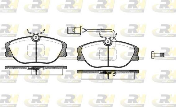 Roadhouse 2305.02 - Тормозные колодки, дисковые, комплект www.autospares.lv