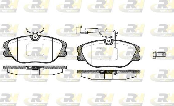 Roadhouse 2305.12 - Brake Pad Set, disc brake www.autospares.lv