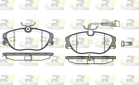 Roadhouse 2305.72 - Brake Pad Set, disc brake www.autospares.lv