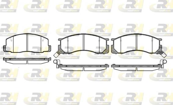 Roadhouse 2306.22 - Brake Pad Set, disc brake www.autospares.lv