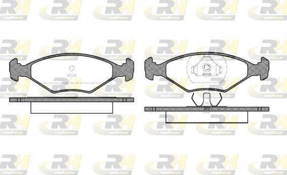 Roadhouse 2301.00 - Тормозные колодки, дисковые, комплект www.autospares.lv