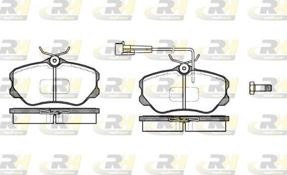 Roadhouse 2303.02 - Тормозные колодки, дисковые, комплект www.autospares.lv