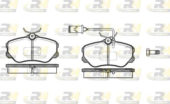 Roadhouse 2303.12 - Тормозные колодки, дисковые, комплект www.autospares.lv