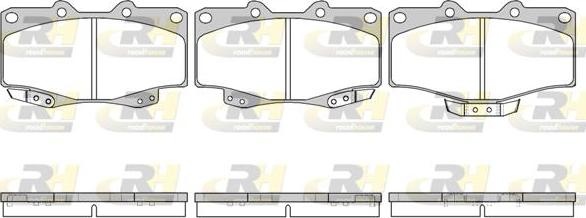 Roadhouse 2315.04 - Brake Pad Set, disc brake www.autospares.lv