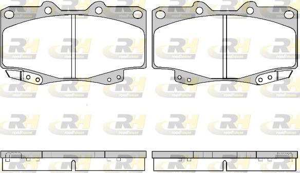 Roadhouse 2315.22 - Brake Pad Set, disc brake www.autospares.lv