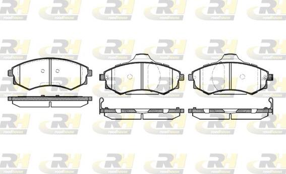 Roadhouse 2318.05 - Тормозные колодки, дисковые, комплект www.autospares.lv