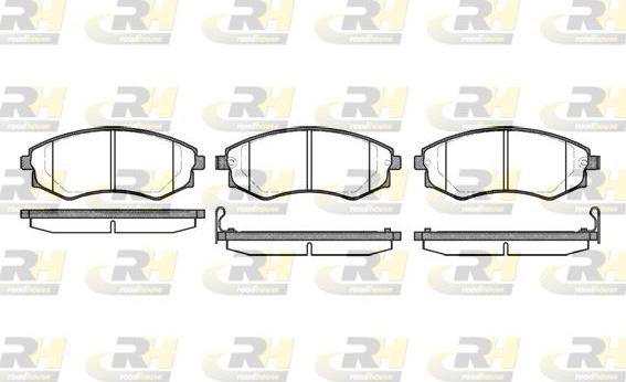 Roadhouse 2318.12 - Brake Pad Set, disc brake www.autospares.lv