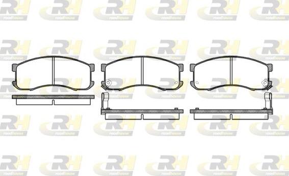 Roadhouse 2313.02 - Brake Pad Set, disc brake www.autospares.lv