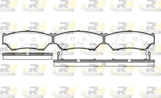 Roadhouse 2389.12 - Тормозные колодки, дисковые, комплект www.autospares.lv